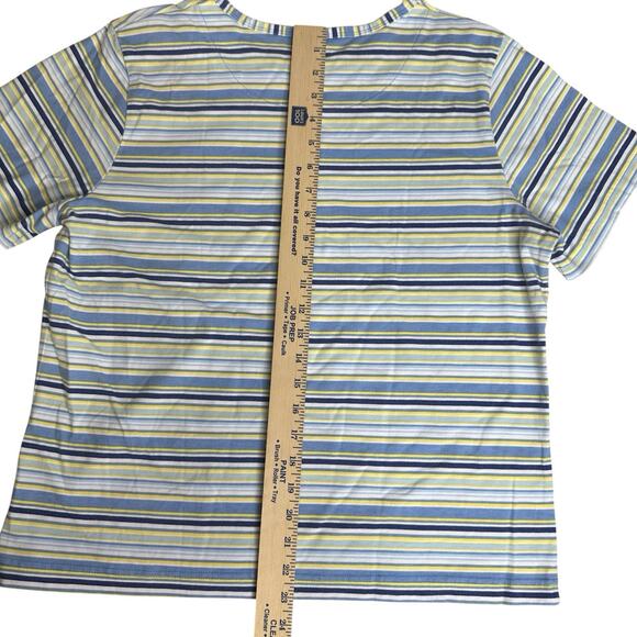Speculation Petite Women’s Short Sleeve Striped Shirt PXL Lot of 2 - Picture 6 of 10